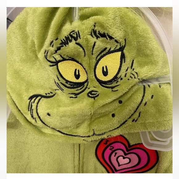 Dr Seuss The Grinch Women’s Union Suit Onesie Pajamas Size M - Picture 1 of 12